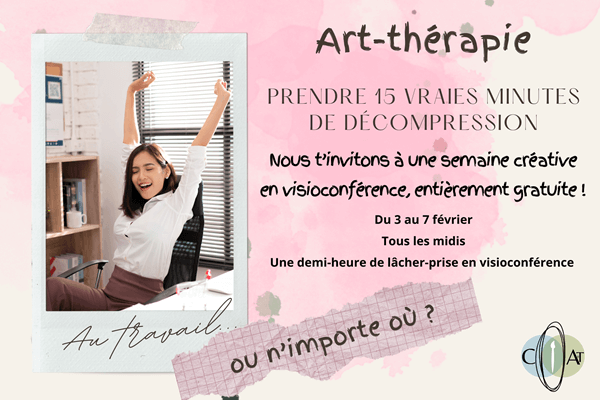 Semaine 15 minutes de lacher prise decompression par coaching art therapie